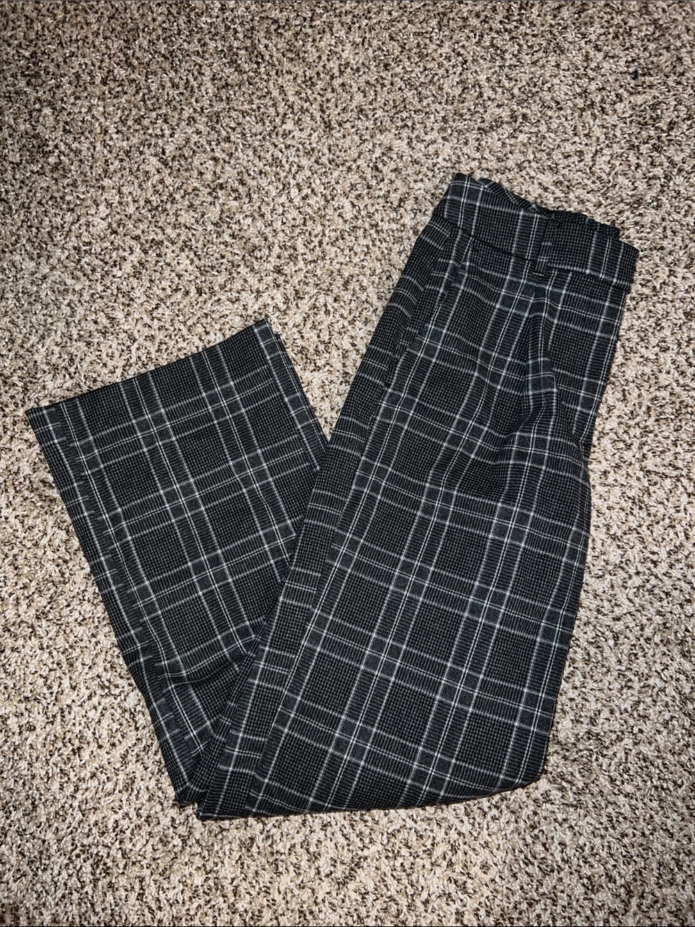 Old Navy Black Plaid Women's Dress Pants
